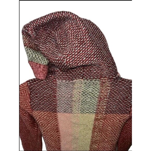 Anthropologie (XS)Sparrow Boho Hoodie Sweater Coat Toggle Lambswool Merino Blend - Picture 4 of 14